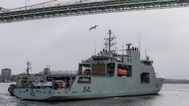 HMCS Margaret Brooke departs for Antarctica (Royal Canadian Navy)