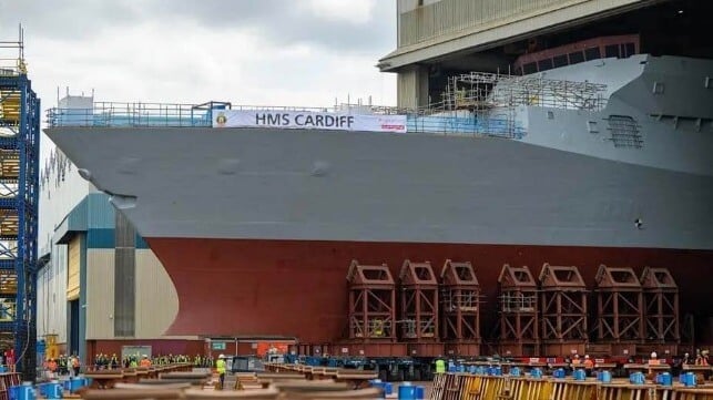 UK warship construction