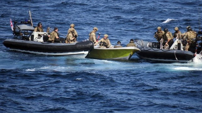 US Navy Ships Catch Boat Smuggling Over 2,000 AK-47 Rifles From Iran