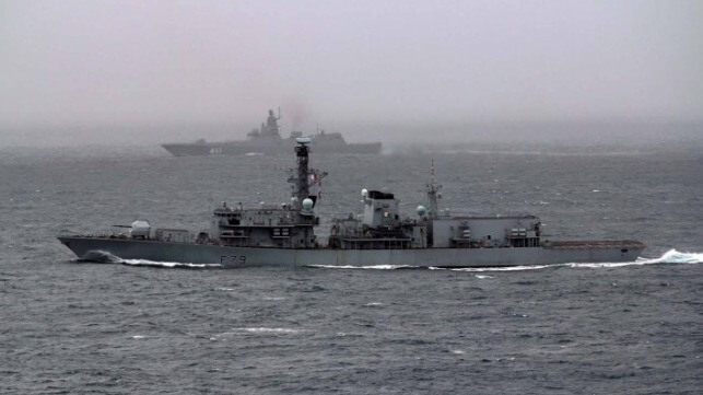 Royal Navy Tracks Russian Frigate Through English Channel and N. Sea