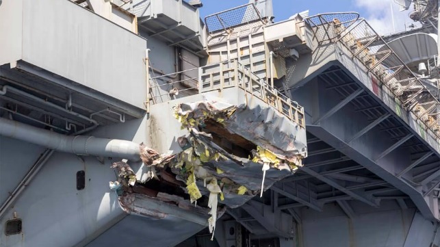 damage to aircraft carrier Harry S. Truman