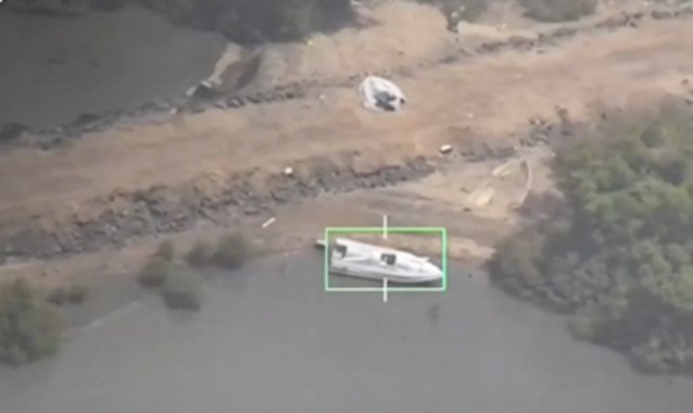 Houthi unmanned attack boat