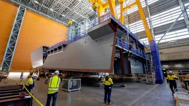 Australian naval shipbuilding 