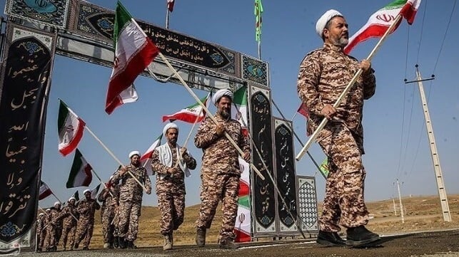 IRGC fighters on parade (Tasnim)