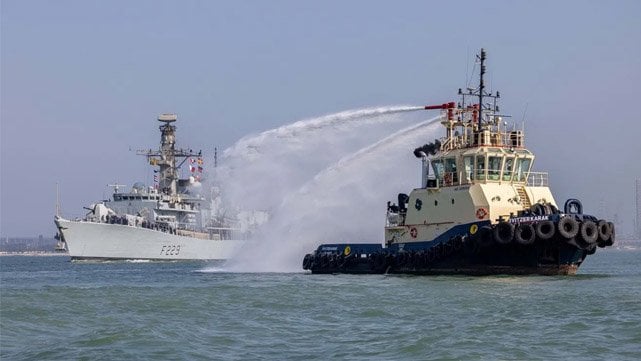 Royal Navy warship HMS Lancaster