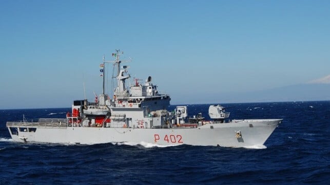 The patrol vessel Libra is being used for the direct transfers to Albania (Marina Militare file image)