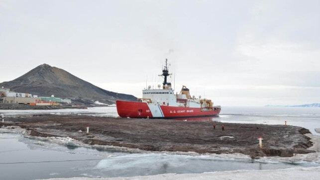 Polar Star moving ice