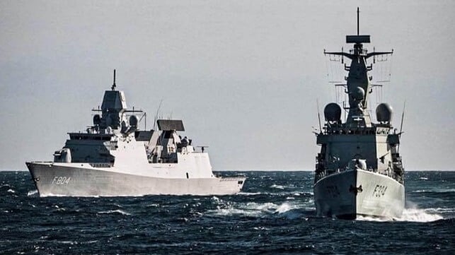 NATO ships on maneuvers 