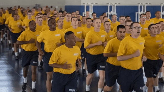 New enlisted recruits at Training Center Great Lakes (USN file image)