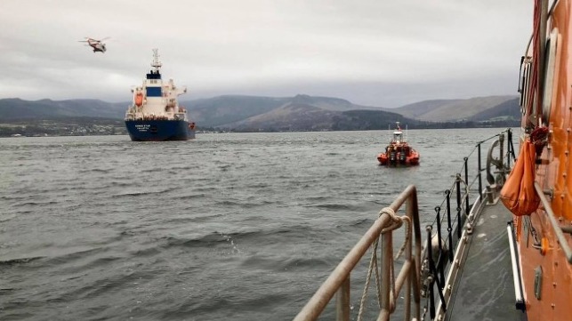 Coastguard and RNLI coordinate medevac off Scotland