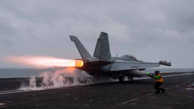 Roosevelt fighter launch