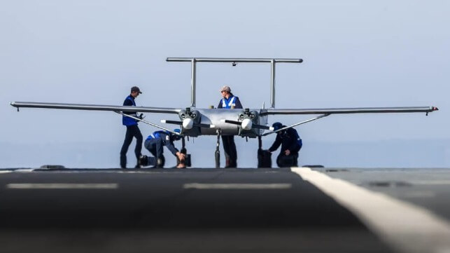 Royal Navy Carrier Lands Autonomous Cargo Plane For The First Time 1482