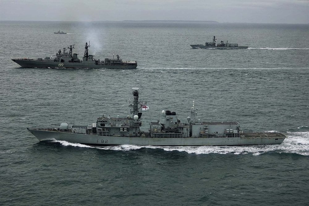 Royal Navy monitoring Russian warships