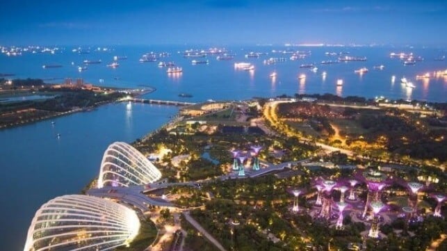 Singapore anchorage