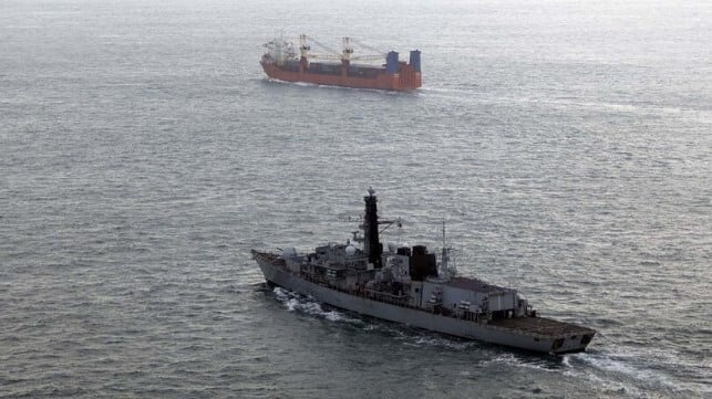 Royal Navy tracking Russian ships