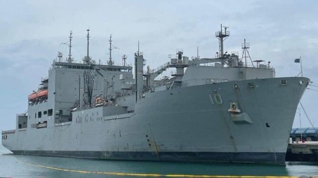 US Navy repairs ship in India for first time 