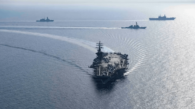 Carrier USS Eisenhower Leaves Red Sea