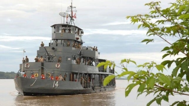 Amazon Peru Navy vessel