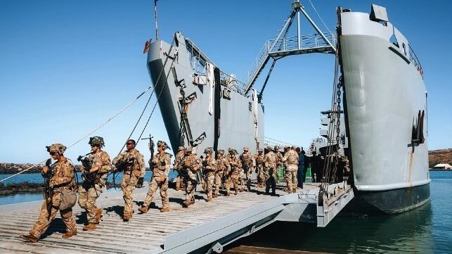 Army helicopters coordinate with naval landing ships in joint training -  China Military