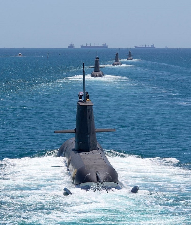 Photos: Australia's Submarines in Formation