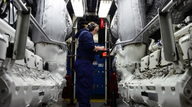 uscg cutter swordfish engine room