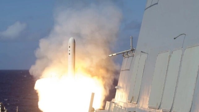 Tomahawk missile launch