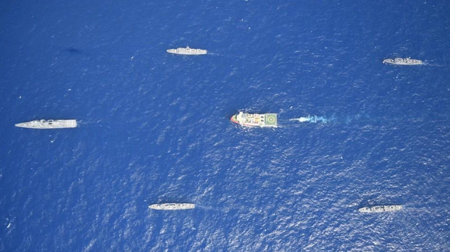 turkish survey vessel escort vessels