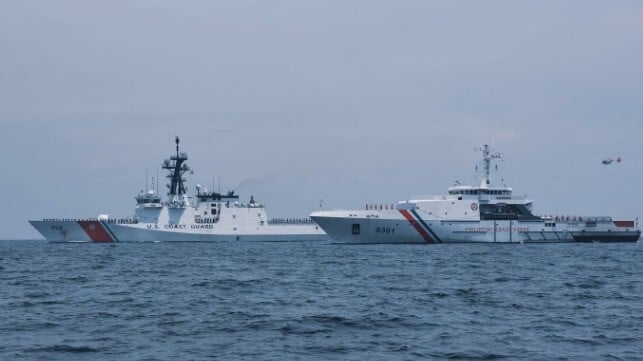 Philippine and U.S. Coast Guard cutters