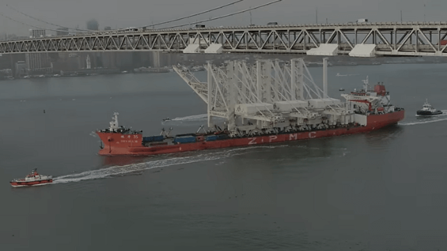 ZPMC's cranes were once seen as a symbol of progress, and new deliveries would be highly publicized (Port of Oakland file image)