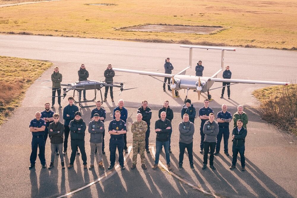 Royal Navy Tests Shore-to-Ship Heavy Cargo Drones