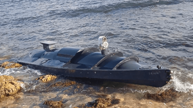 Drone boat captured at Sevastopol