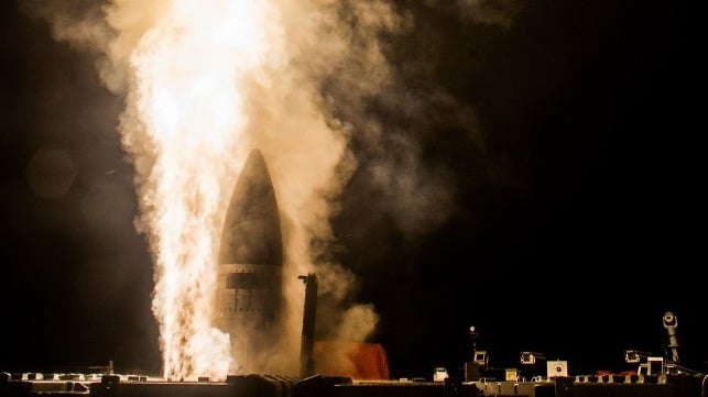 An SM-3 interceptor launched by a U.S. Navy destroyer (USN file image)