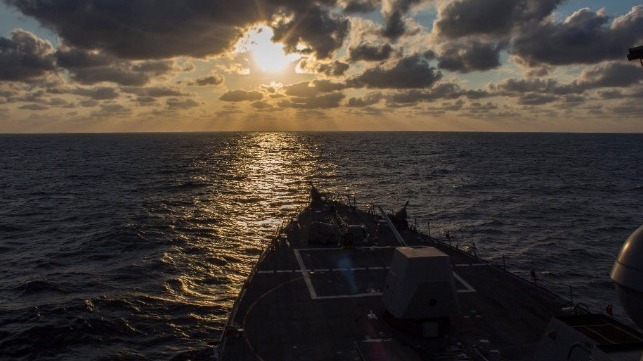 USCG Medevacs Sailor from U.S. Navy Destroyer