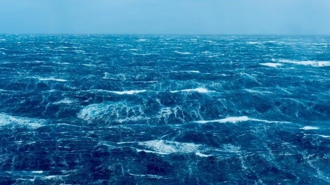 Ocean surface during a storm somewhere in the Southern Ocean. Alessandro Toffoli