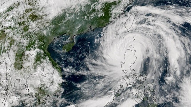 Typhoon Doksuri Brushes Past Philippines En Route to China