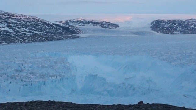 Watch: Four-Mile Iceberg Calving