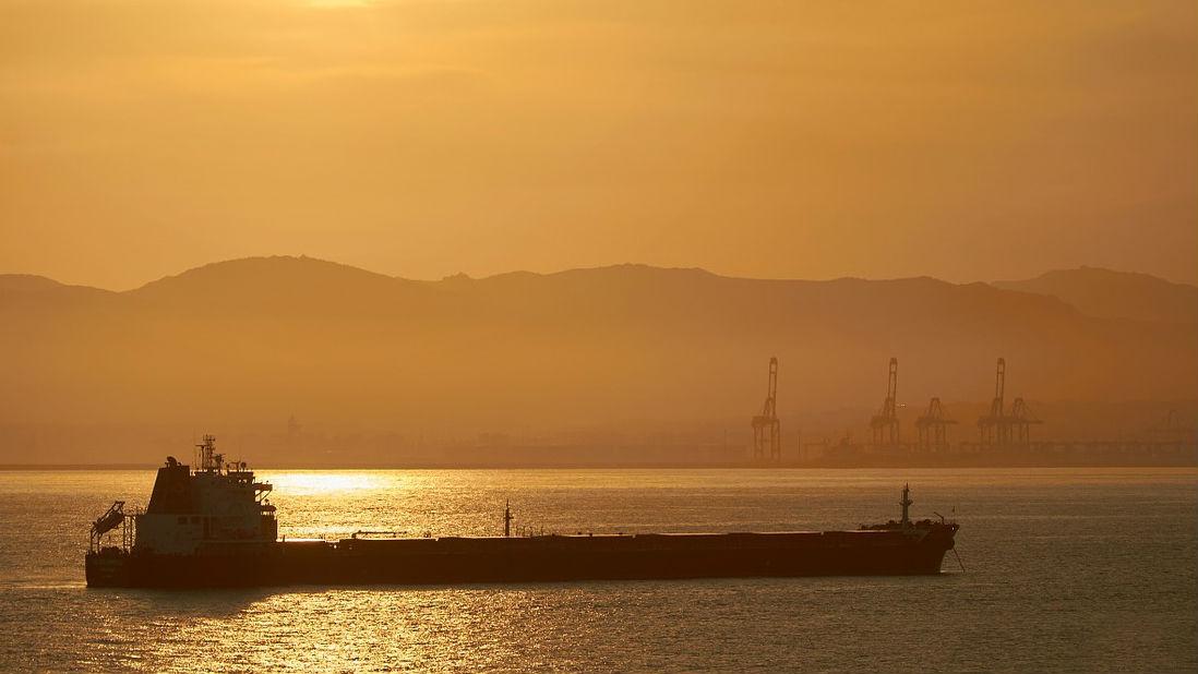 Oil Tanker near Port