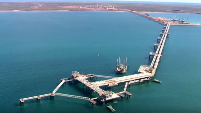 file photo of Gorgon jetty, Australia