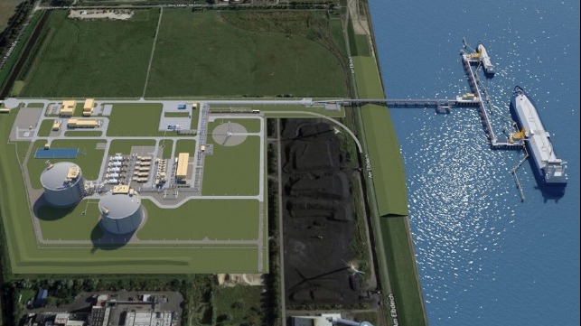 Baubeginn für Deutschlands erstes LNG-Terminal in Wilhelmshaven