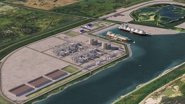 The future Port Arthur LNG (illustration courtesy Sempra)