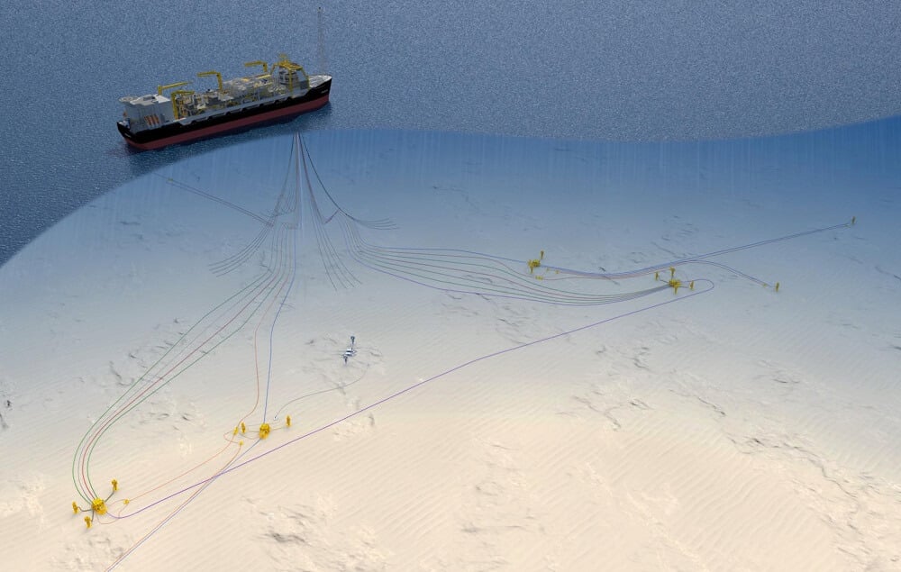 The Rosebank FPSO and subsea infrastructure (illustration courtesy Adura)