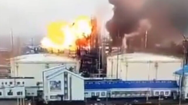 explosion at Ust-Luga