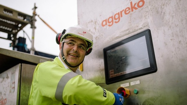 The Norwegian Minister of Petroleum and Energy, Kjell-Børge Freiberg, officially opened the power-from-shore solution to Johan Sverdrup. (Photo: Ole Jørgen Bratland / Equinor ASA)