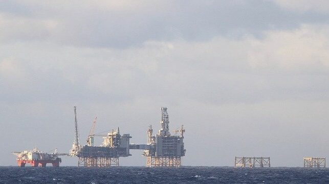 north sea oil platforms