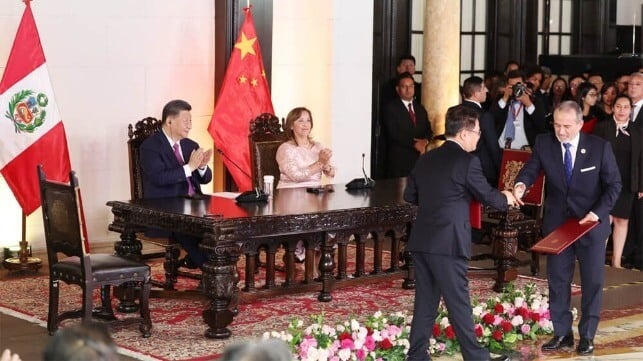 China and Peru presidents