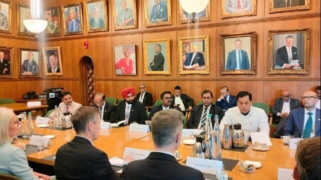Indian officials at Nor-Shipping conference