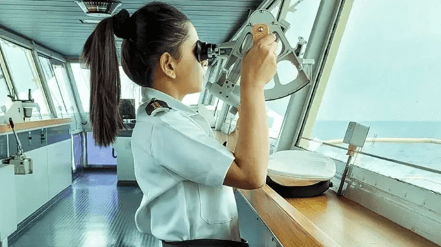 Maersk female seafarer