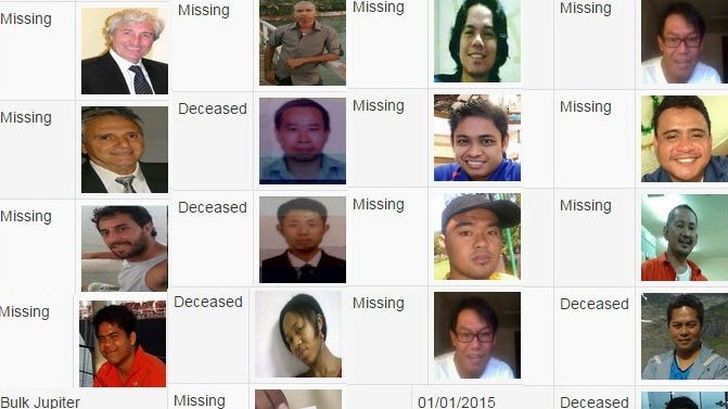 missing seafarers