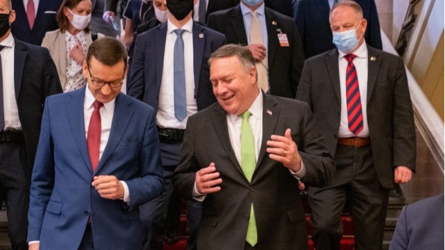 state department pompeo in poland