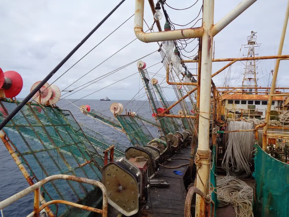 Squid games on the high seas as U.S. Coast Guard monitors Chinese